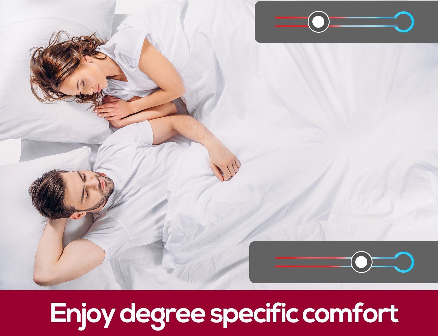 2x DreamZ 450 GSM Fleecy Electric Blanket Heated Warm Winter Fitted King Size Dreamz