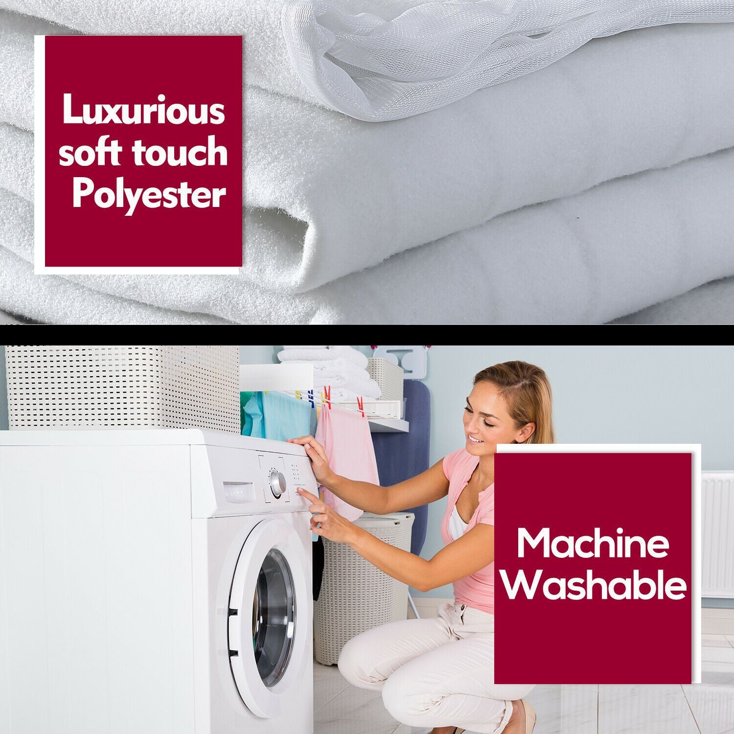 2x  450 GSM Polyster Electric Blanket Heat Warm Winter Fitted Queen Size Dreamz