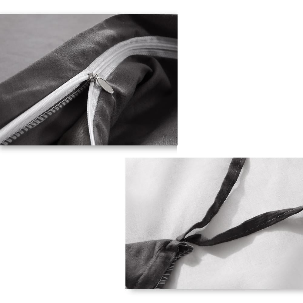 121x92cm Cotton Anti Anxiety Weighted Blanket Cover Protector Grey Dreamz