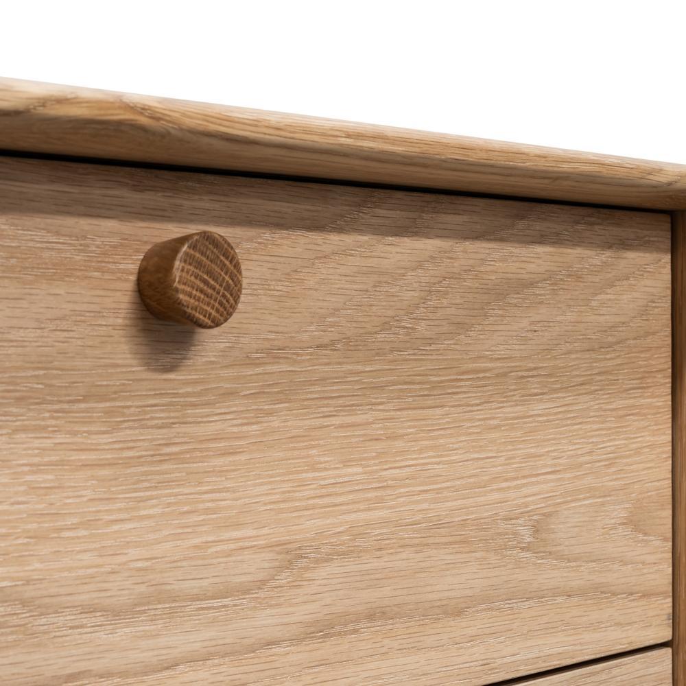 Calibre Furniture Bedside Table 2 Drawer Side Table - Oak