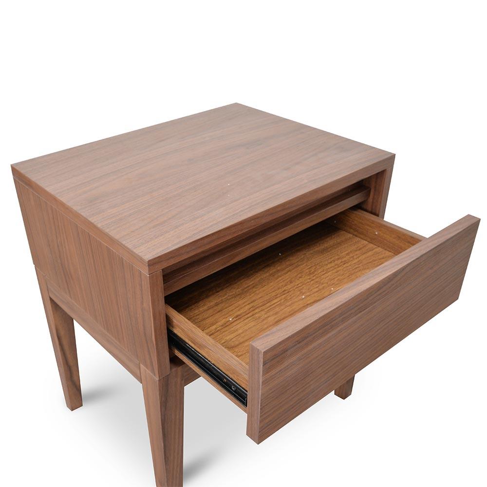 Calibre Furniture Bedside Table Bedside  Classic Table - Walnut