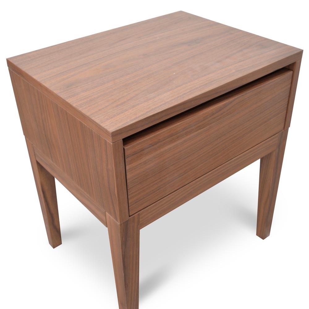 Calibre Furniture Bedside Table Bedside  Classic Table - Walnut
