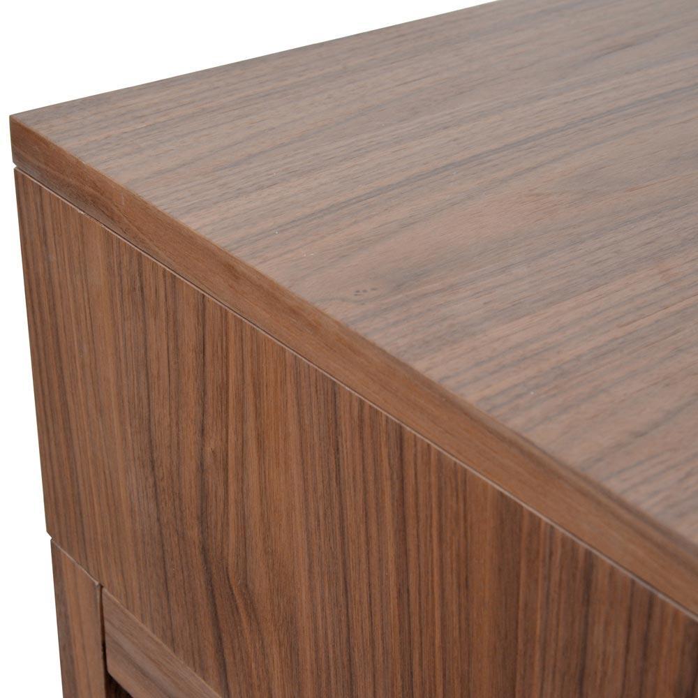 Calibre Furniture Bedside Table Bedside  Classic Table - Walnut