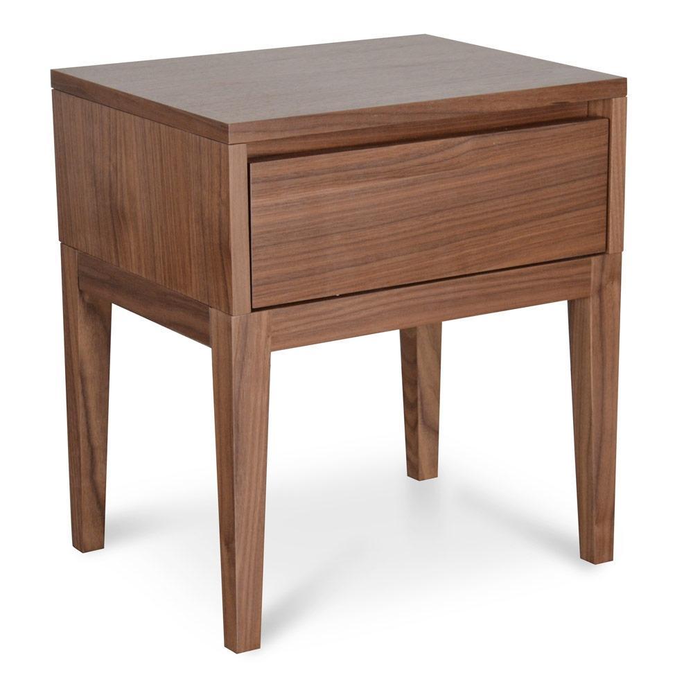 Calibre Furniture Bedside Table Bedside  Classic Table - Walnut