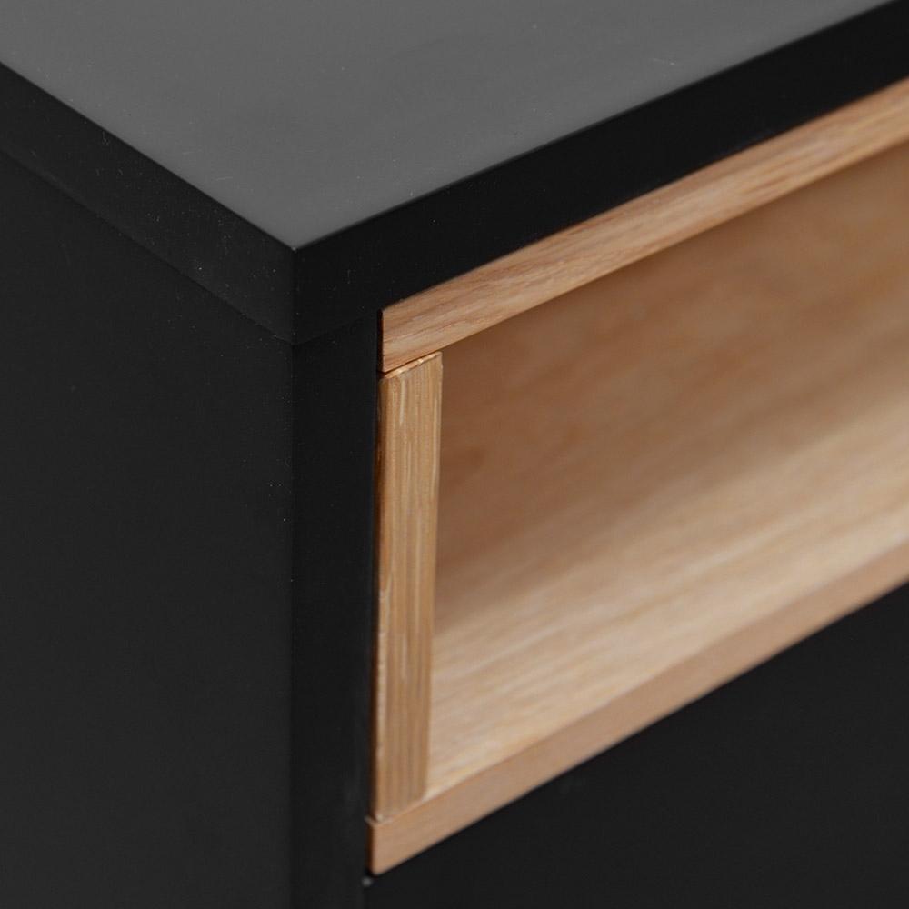 Calibre Furniture Bedside Table Bedside Table - Black