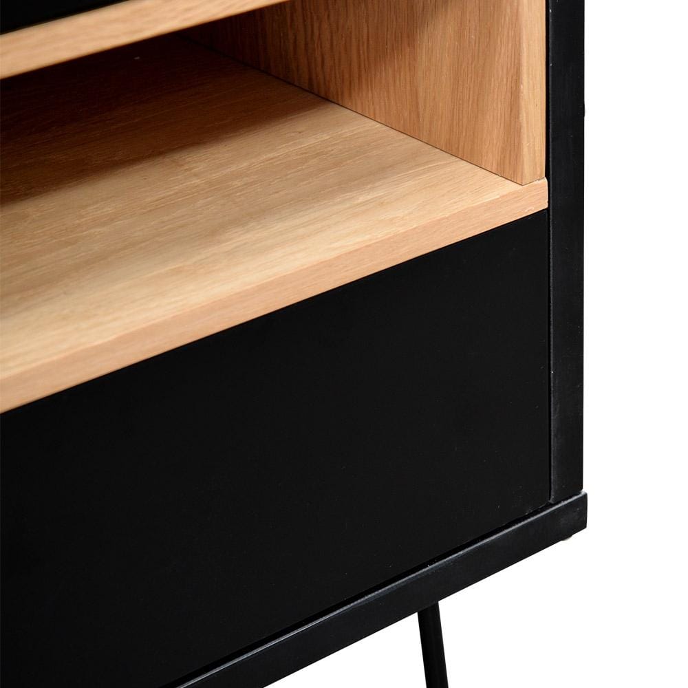 Calibre Furniture Bedside Table Bedside Table - Black
