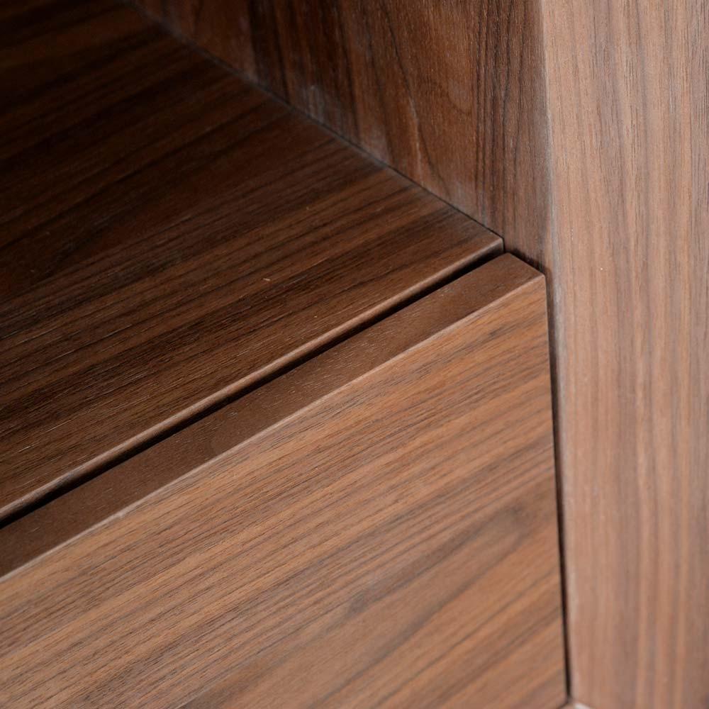 Calibre Furniture Bedside Table Bedside Table - Walnut