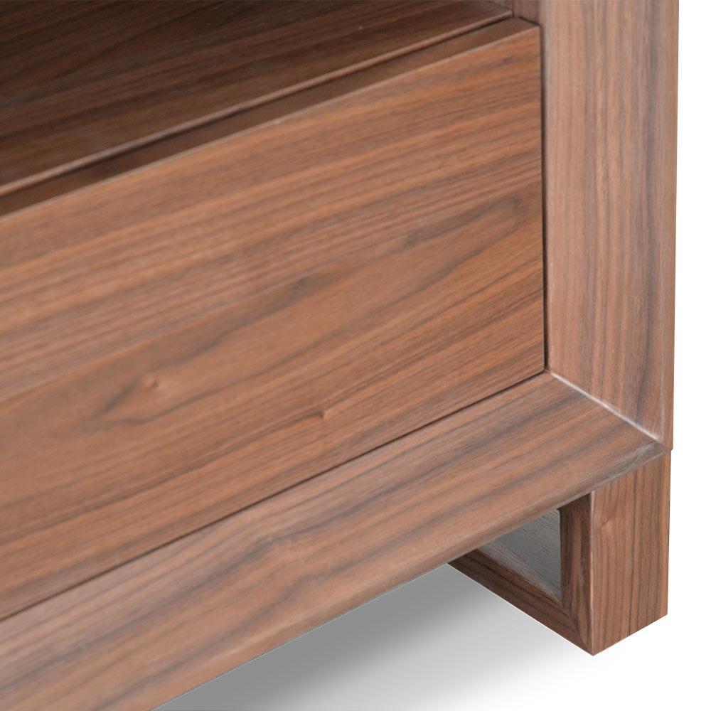 Calibre Furniture Bedside Table Bedside Table - Walnut