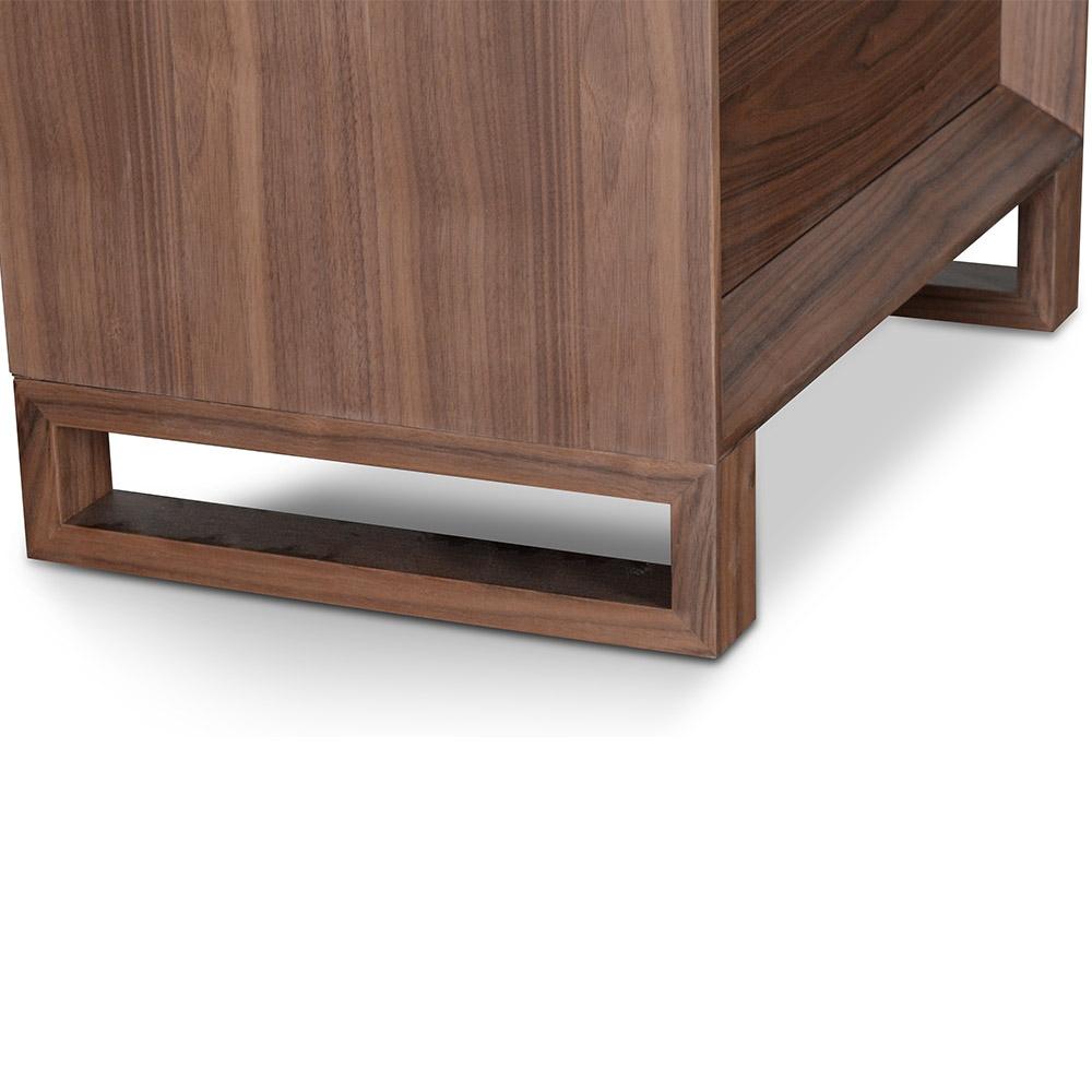 Calibre Furniture Bedside Table Bedside Table - Walnut