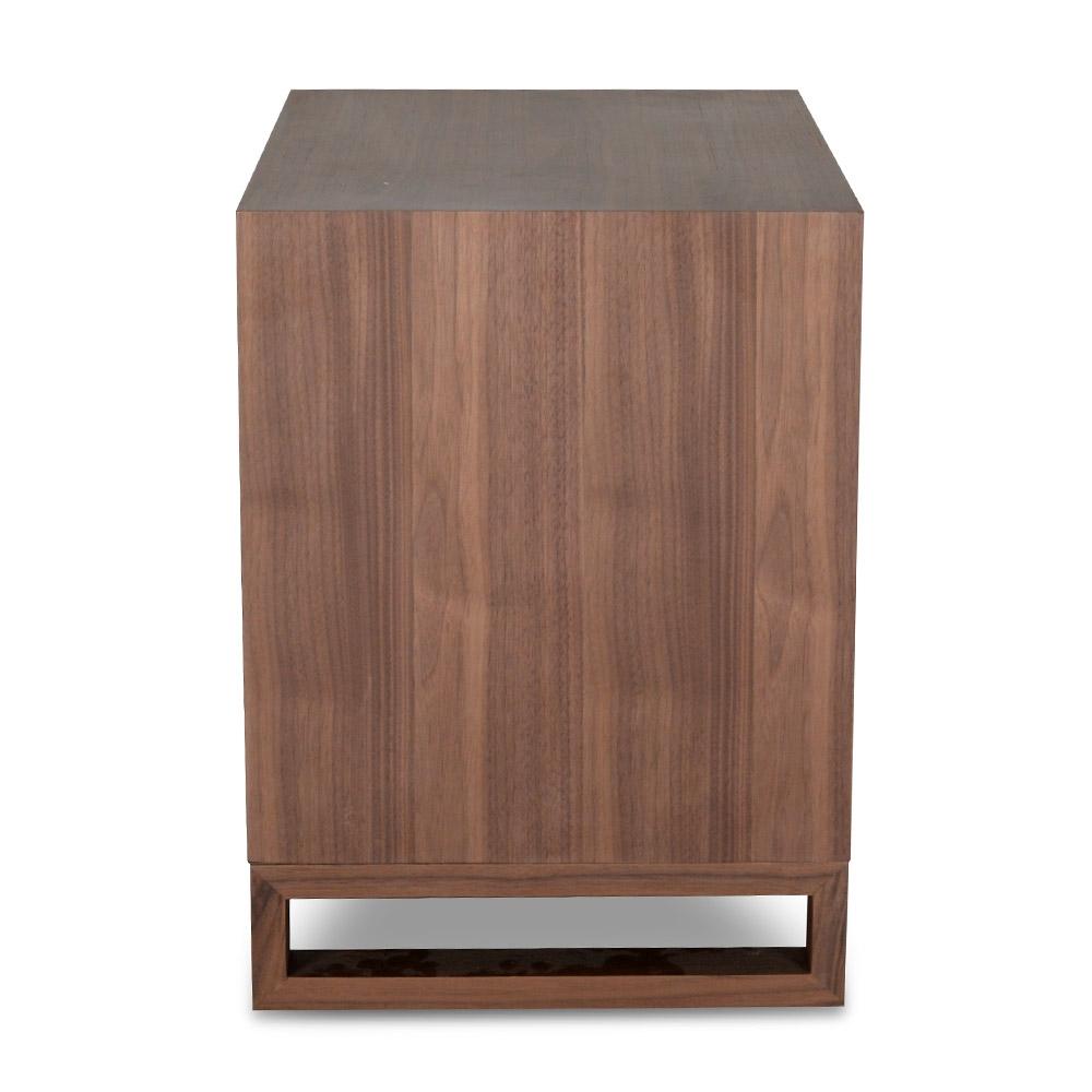 Calibre Furniture Bedside Table Bedside Table - Walnut