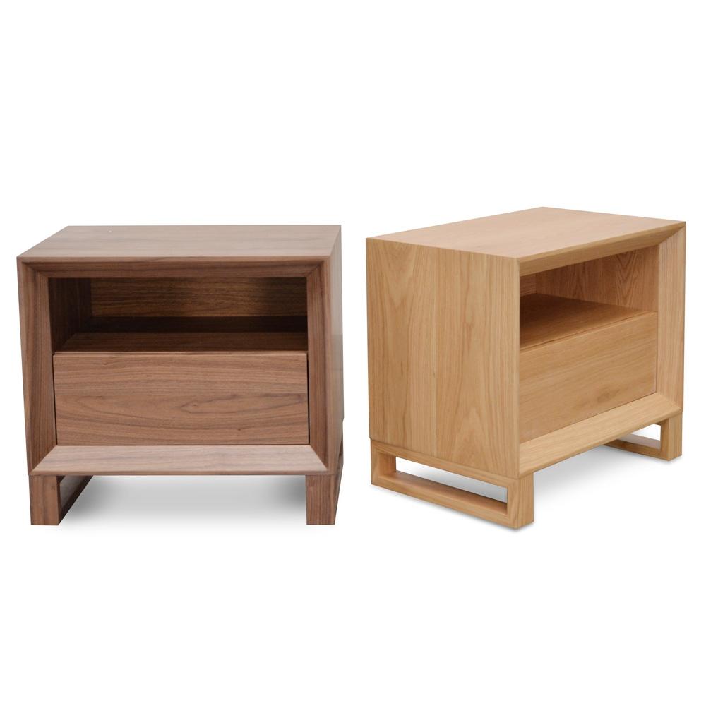 Calibre Furniture Bedside Table Bedside Table - Walnut