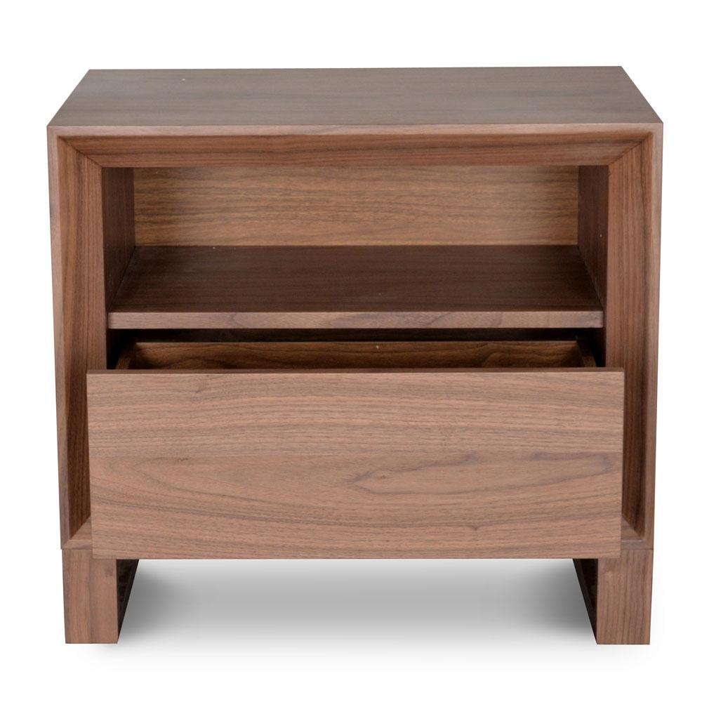 Calibre Furniture Bedside Table Bedside Table - Walnut