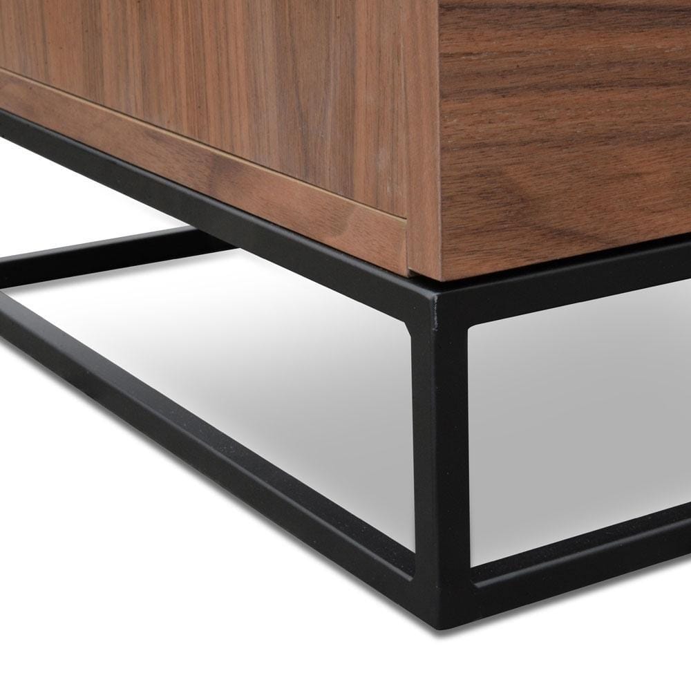Calibre Furniture Bedside Table Bedside Table - Walnut