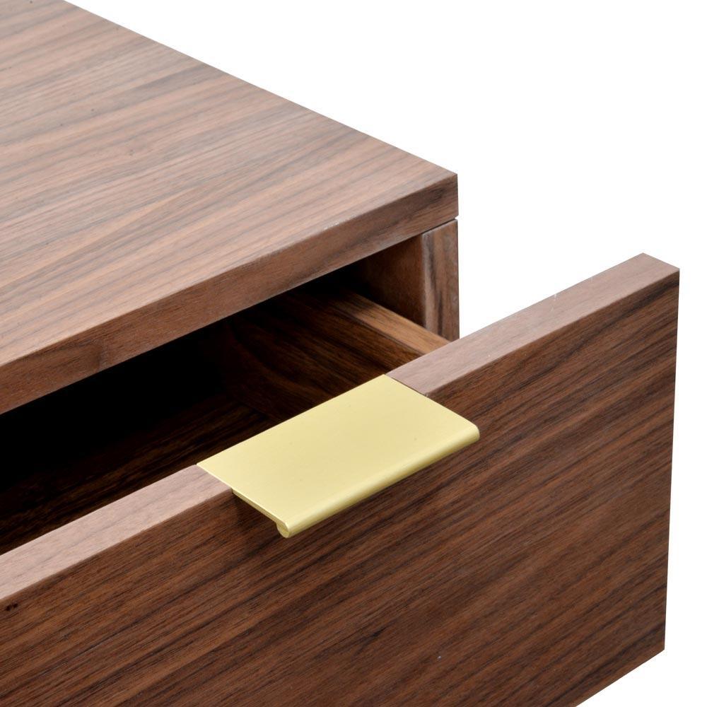 Calibre Furniture Bedside Table Bedside Table - Walnut