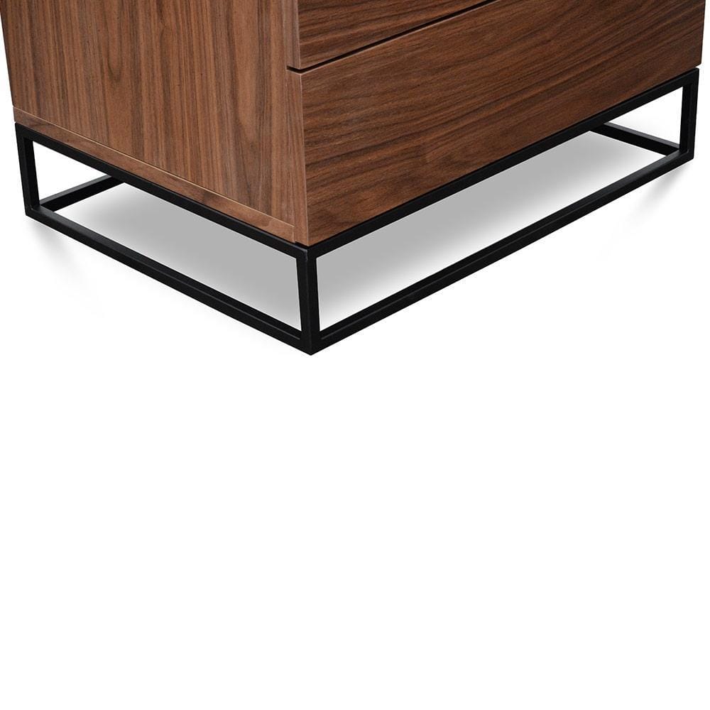 Calibre Furniture Bedside Table Bedside Table - Walnut