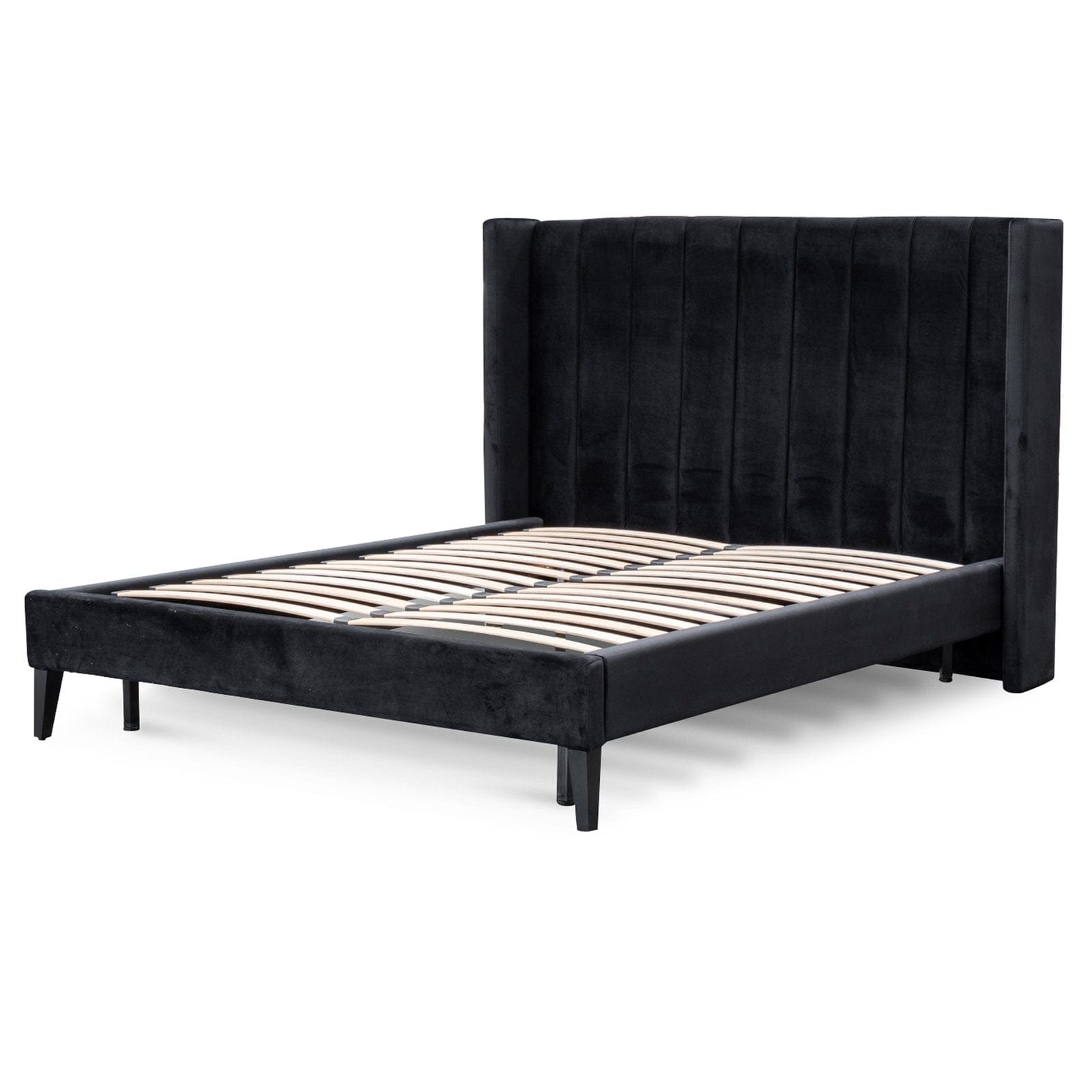 Calibre Furniture Bedframe Calibre Furniture Bed Frame - Black Velvet