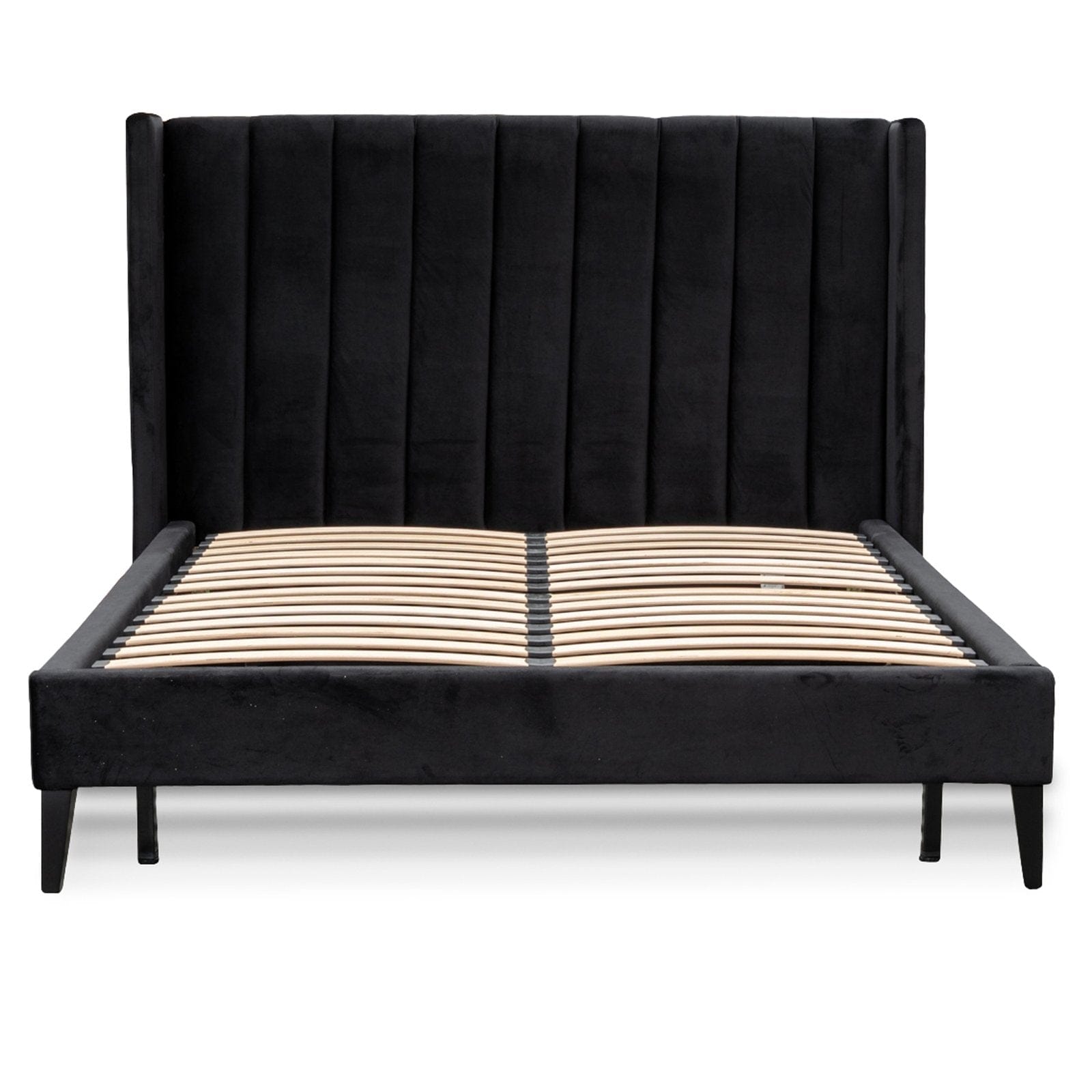 Calibre Furniture Bedframe Calibre Furniture Bed Frame - Black Velvet
