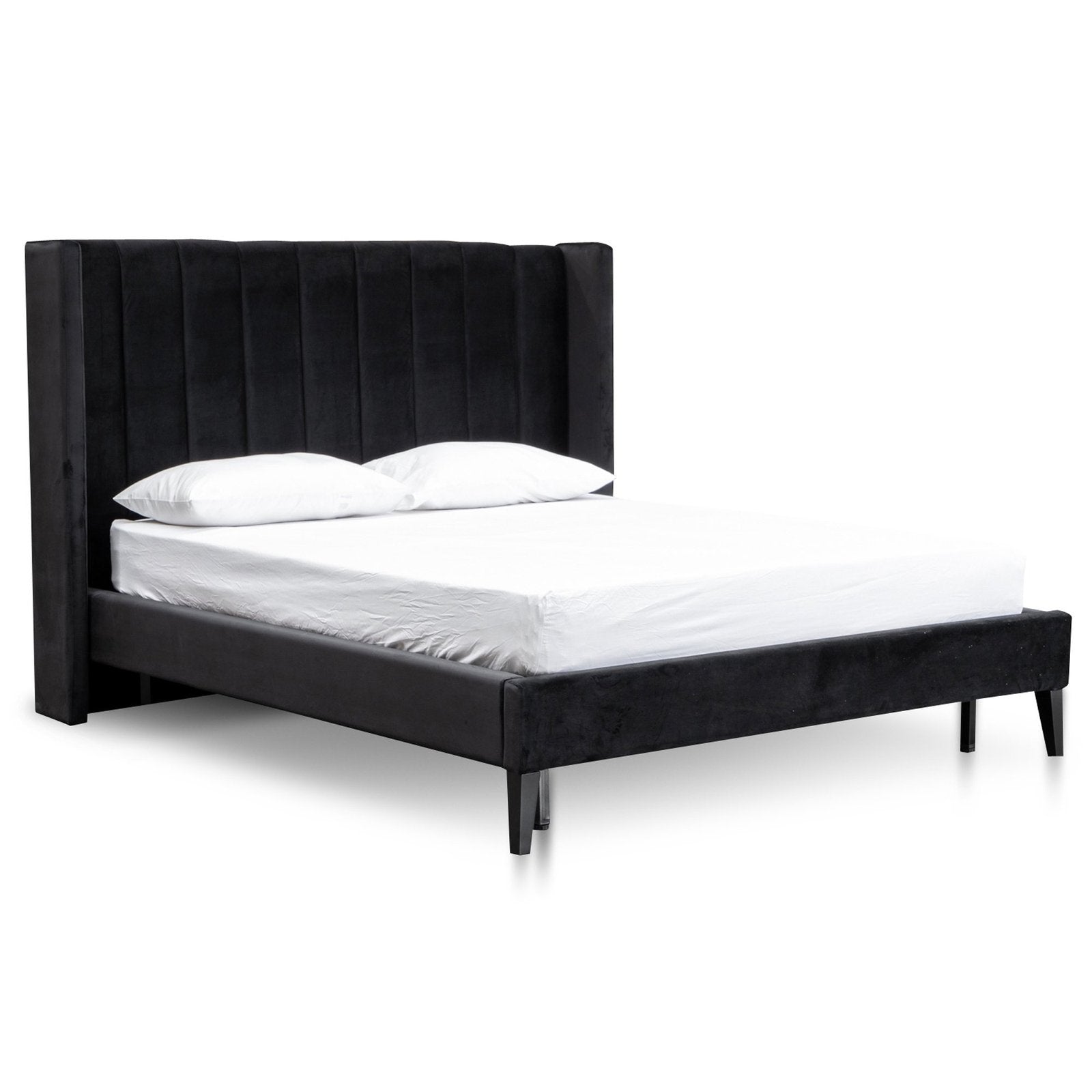 Calibre Furniture Bedframe Calibre Furniture Bed Frame - Black Velvet