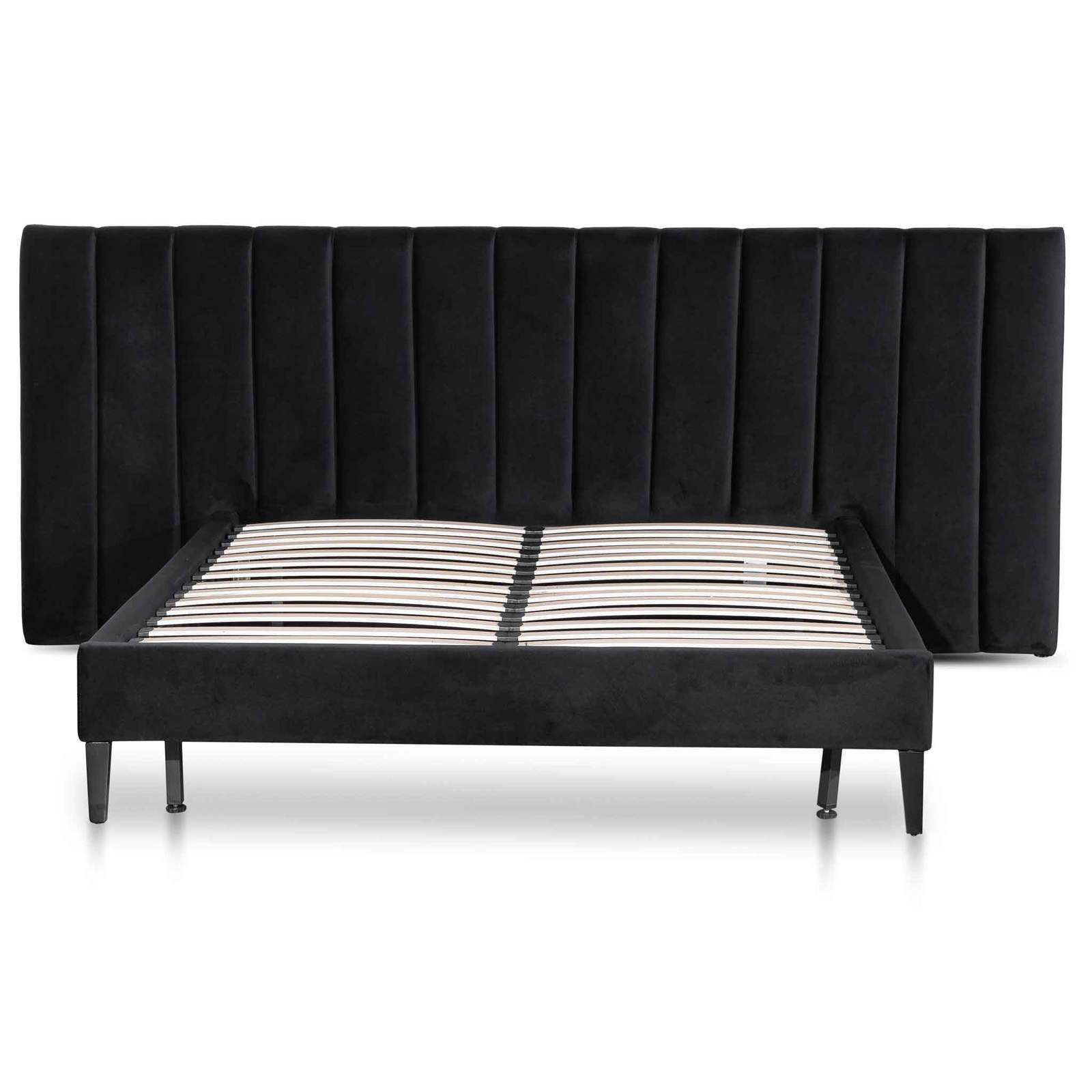 Calibre Furniture Bedframe Calibre Furniture Bed Frame - Black Velvet
