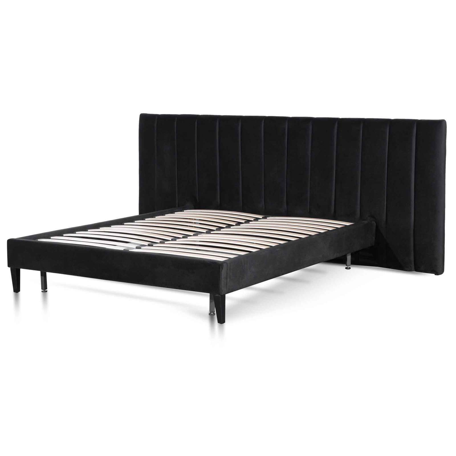 Calibre Furniture Bedframe Calibre Furniture Bed Frame - Black Velvet