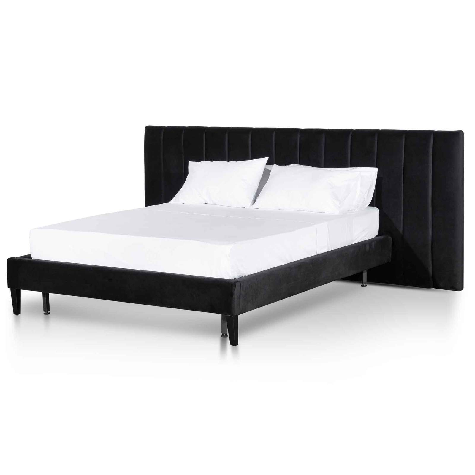 Calibre Furniture Bedframe Calibre Furniture Bed Frame - Black Velvet