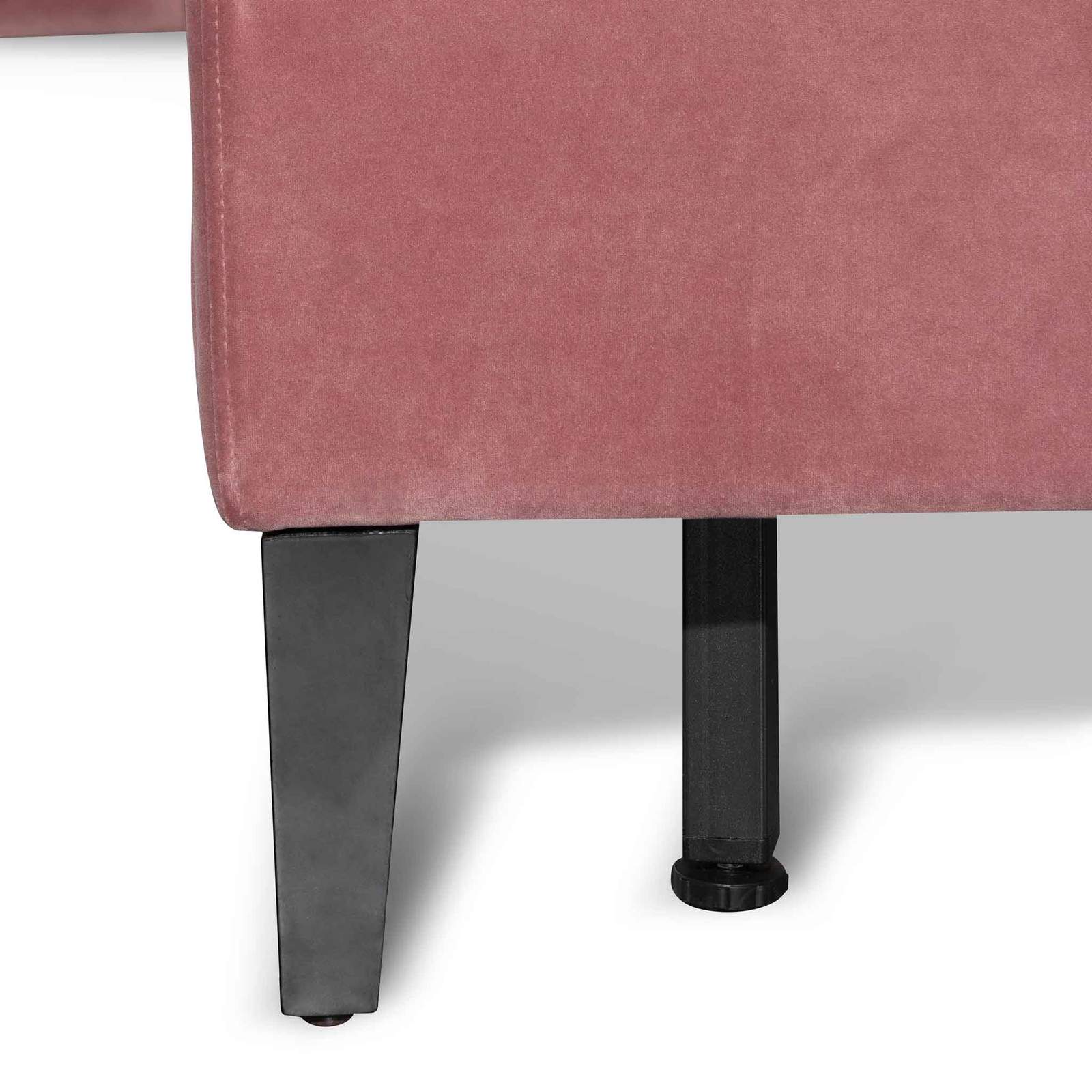 Calibre Furniture Bedframe Calibre Furniture Bed Frame - Blush Peach Velvet