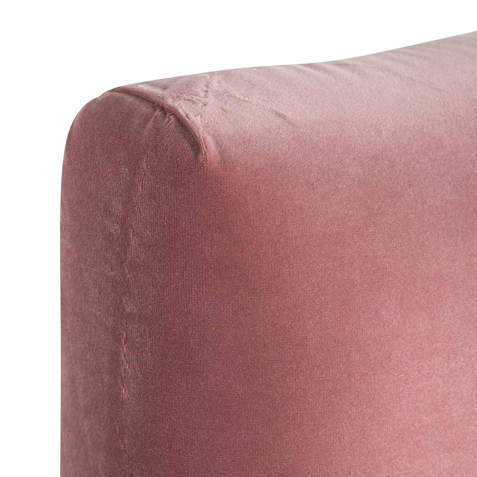 Calibre Furniture Bedframe Calibre Furniture Bed Frame - Blush Peach Velvet