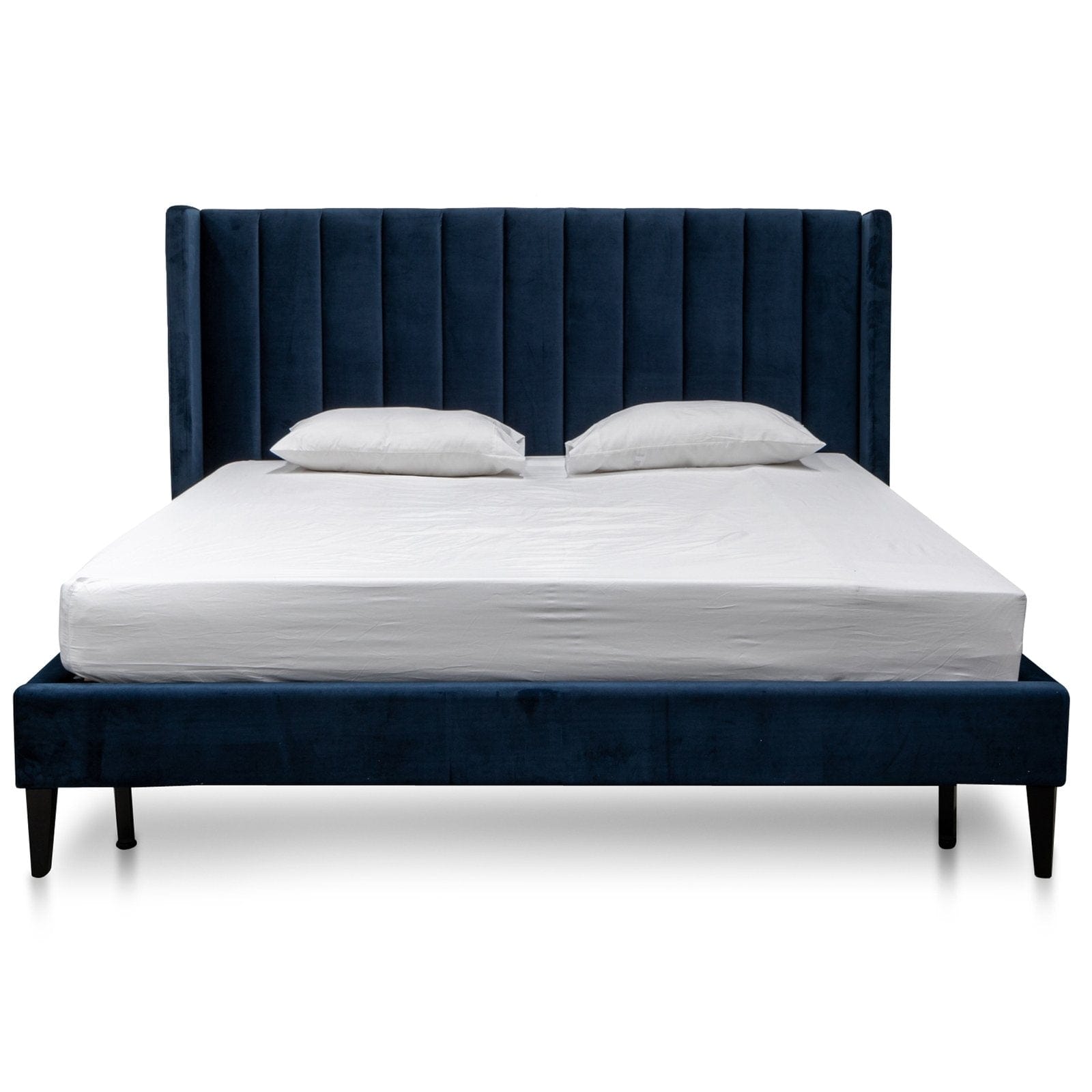 Calibre Furniture Bedframe Calibre Furniture Bed Frame - Navy Velvet