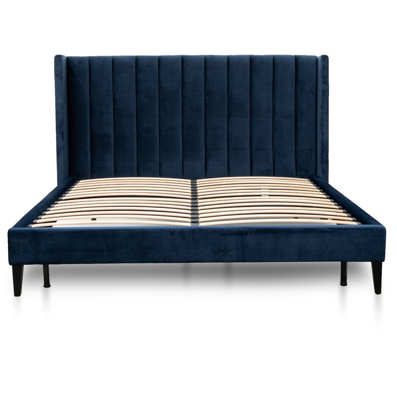 Calibre Furniture Bedframe Calibre Furniture Bed Frame - Navy Velvet