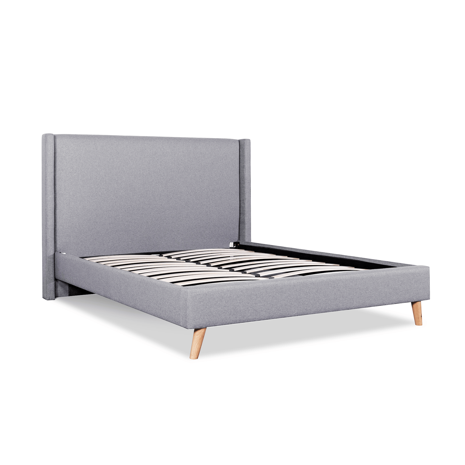 Calibre Furniture Bedframe Calibre Furniture Bed Frame-  Rhino Grey Fabric