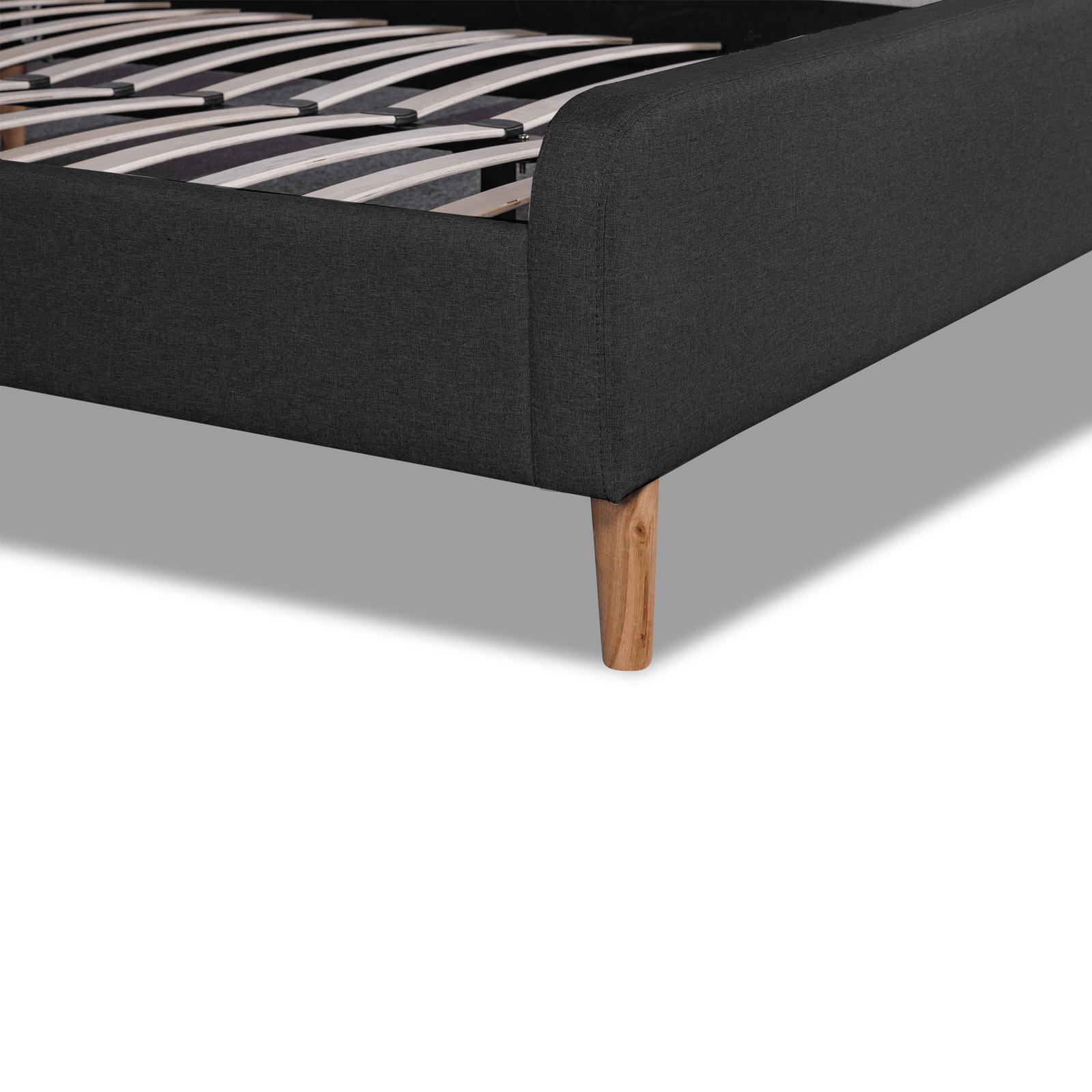 Calibre Furniture Bedframe Calibre Furniture Minimalistic Frame-  Fossil Grey Fabric