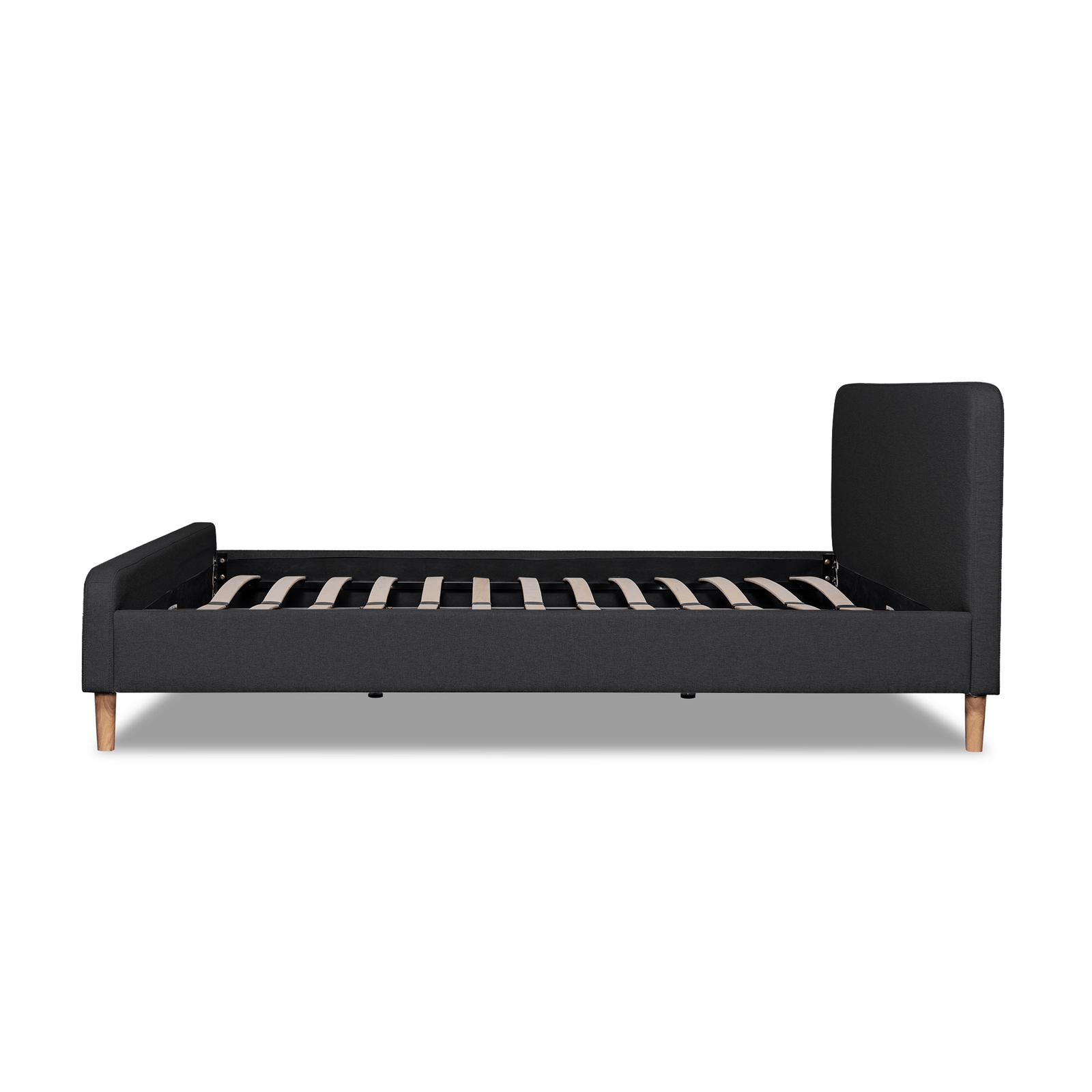 Calibre Furniture Bedframe Calibre Furniture Minimalistic Frame-  Fossil Grey Fabric