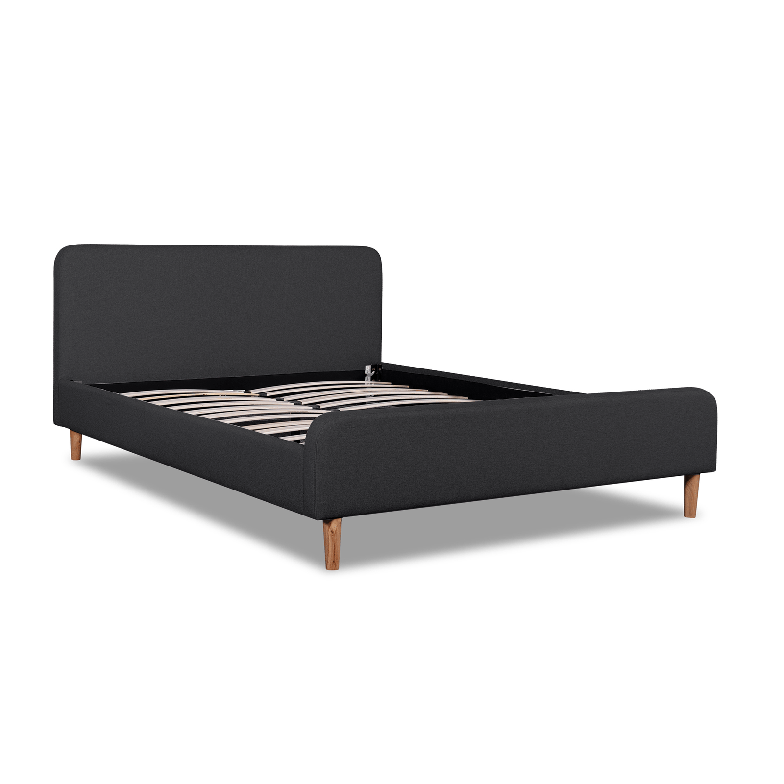 Calibre Furniture Bedframe Calibre Furniture Minimalistic Frame-  Fossil Grey Fabric