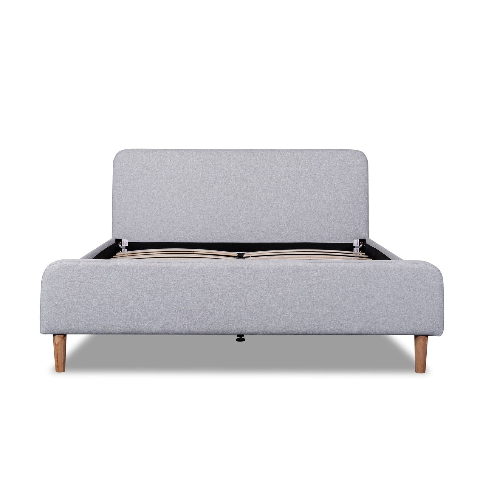 Calibre Furniture Bedframe Calibre Furniture Minimalistic Frame-  Rhino Grey Fabric