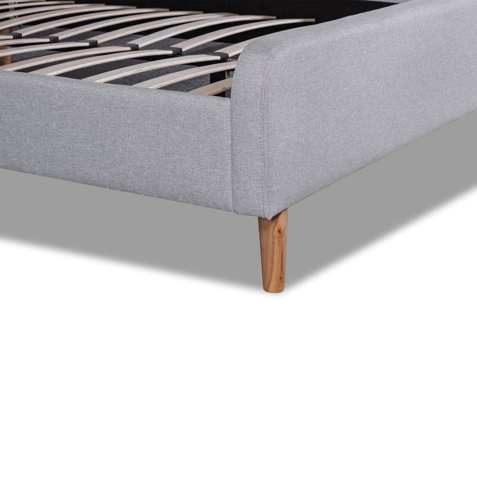 Calibre Furniture Bedframe Calibre Furniture Minimalistic Frame-  Rhino Grey Fabric