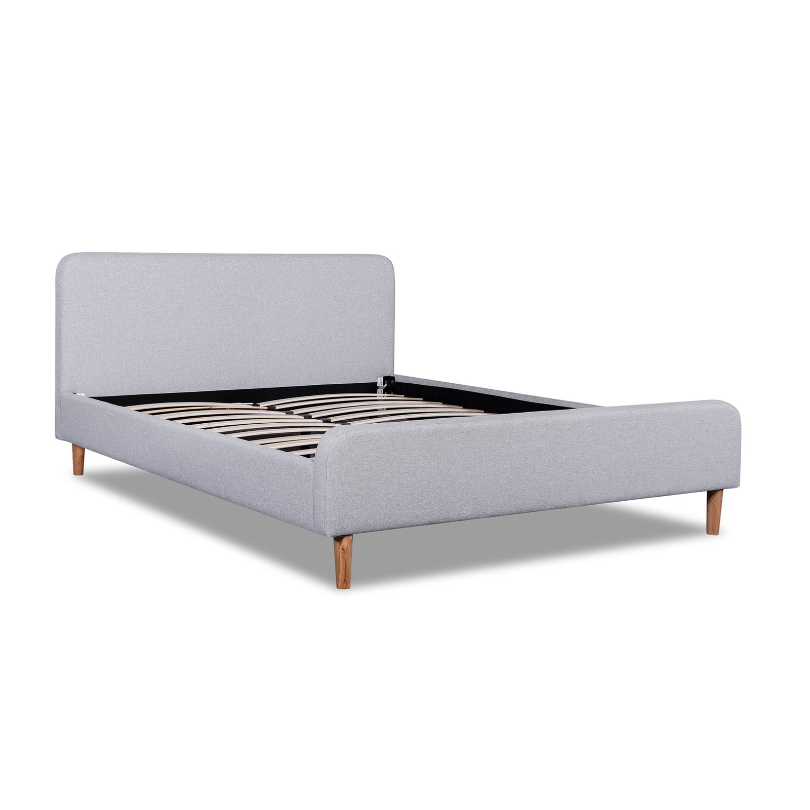 Calibre Furniture Bedframe Calibre Furniture Minimalistic Frame-  Rhino Grey Fabric
