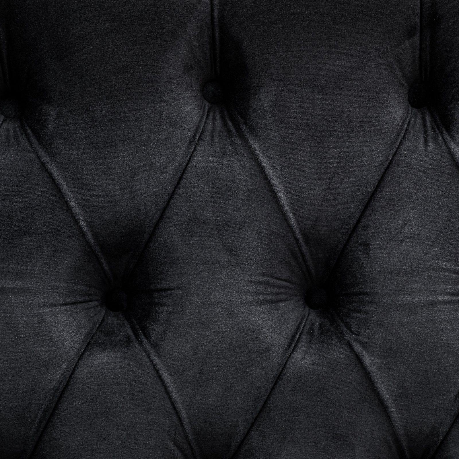 Calibre Furniture Bedframe Calibre Furniture Tuft Bed Frame - Black Velvet