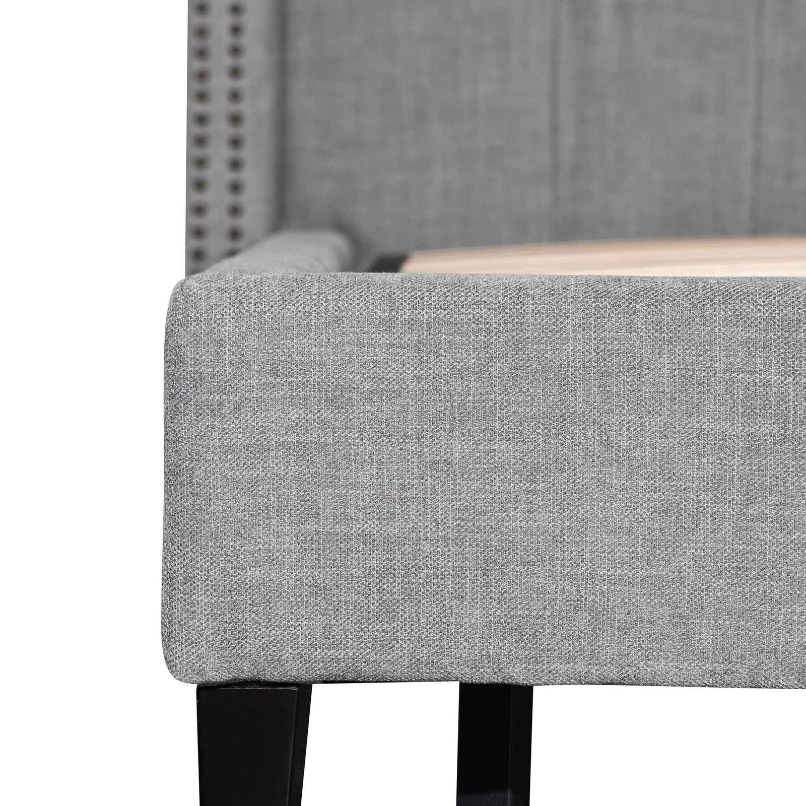 Calibre Furniture Bedframe Calibre Furniture Tuft Fabric Queen Bed - Artic Blue