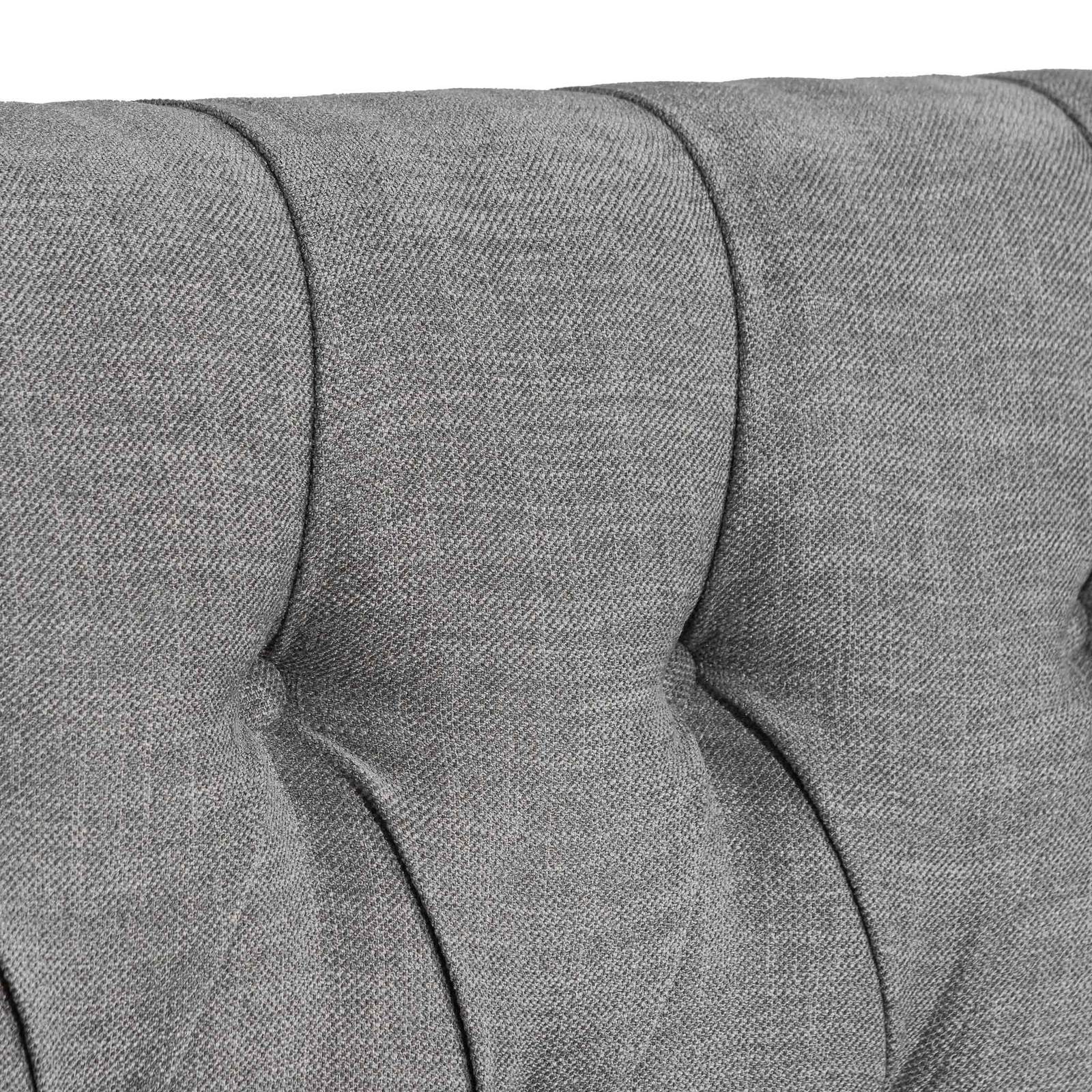 Calibre Furniture Bedframe Calibre Furniture Tuft Fabric Queen Bed - Artic Blue