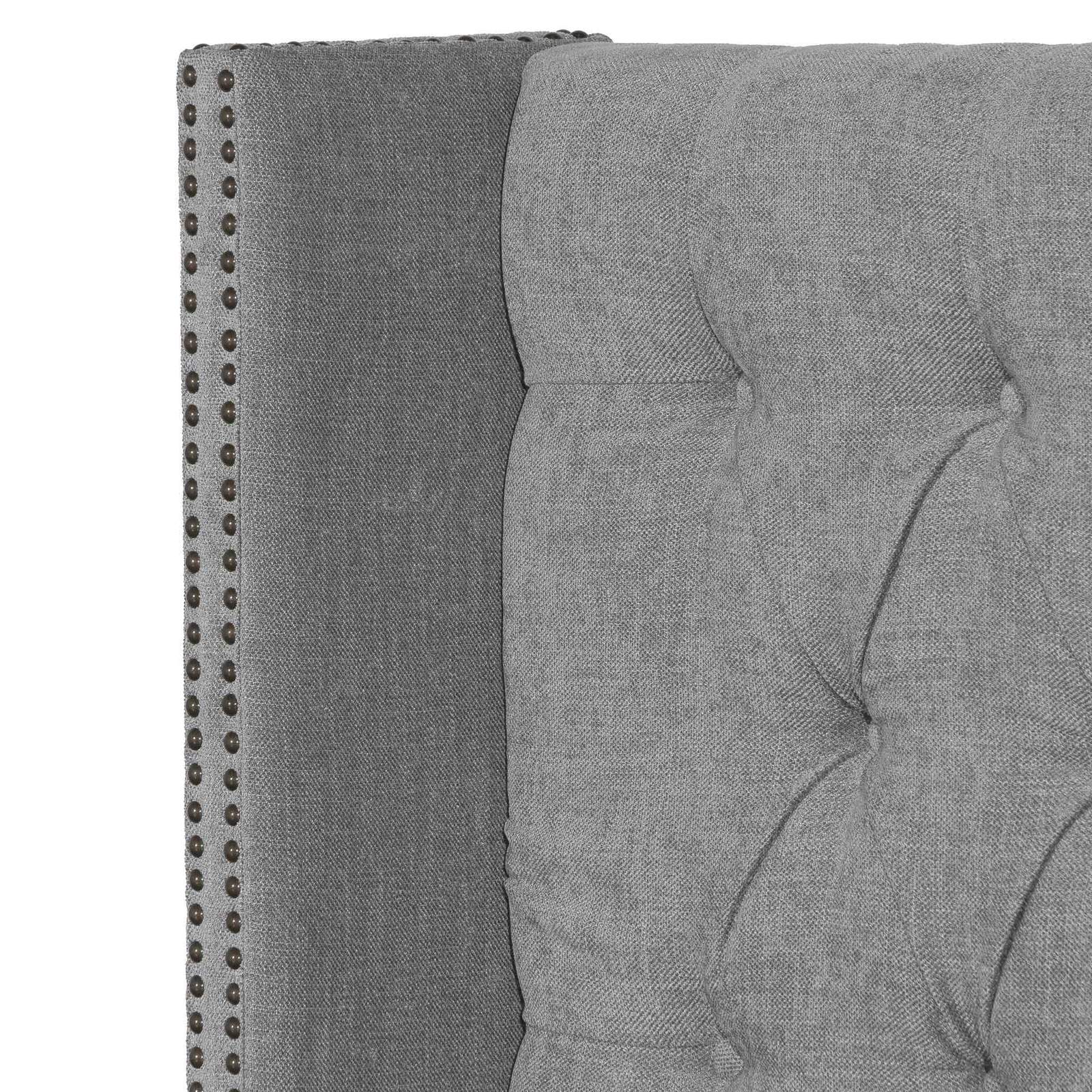 Calibre Furniture Bedframe Calibre Furniture Tuft Fabric Queen Bed - Artic Blue