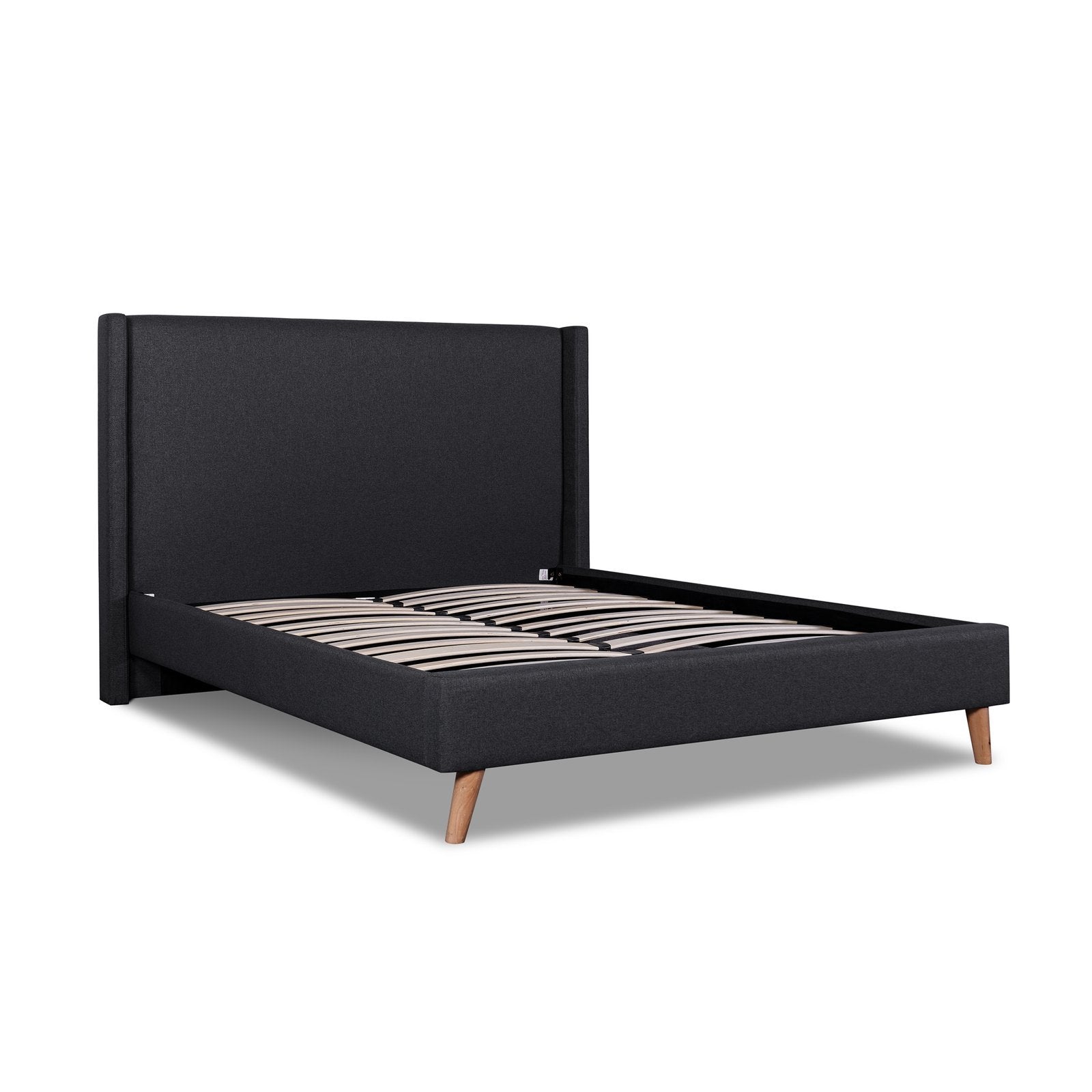 Calibre Furniture Bedframe Calibre Furniture Wing Bed frame - Fossil Grey fabric
