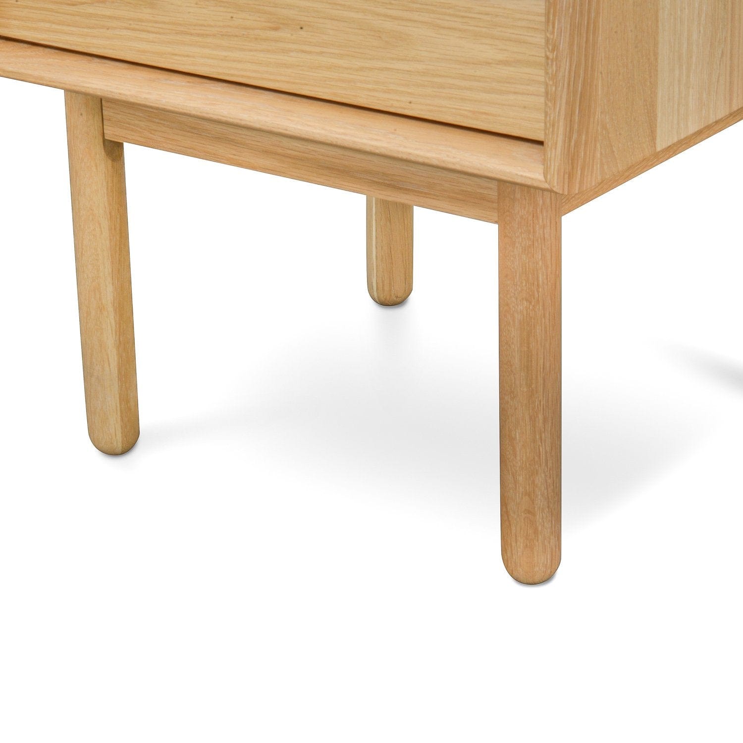 Calibre Furniture Bedside Table Lamp Side Table with Drawer - Natural