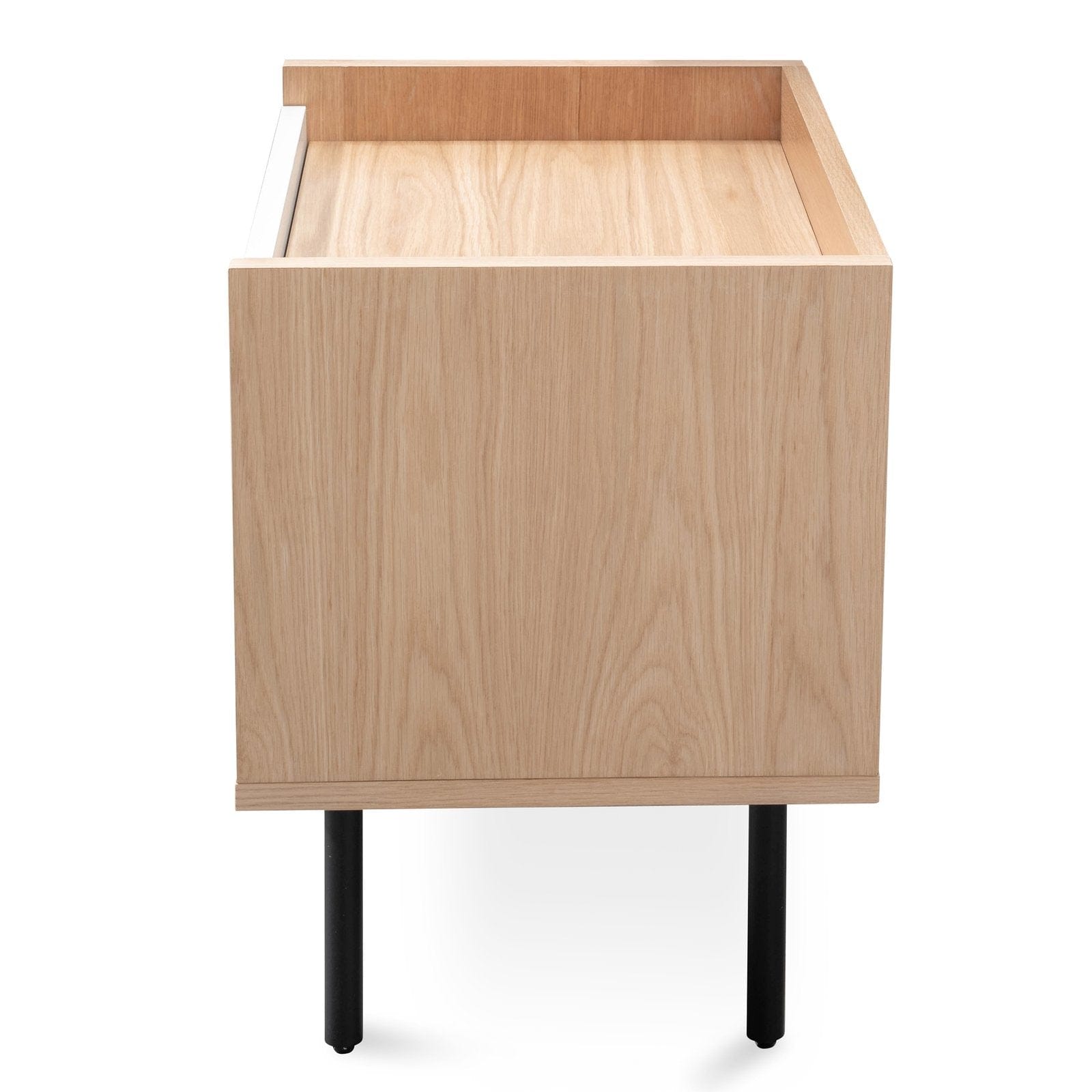 Calibre Furniture Bedside Table Natural Bedside Table - White