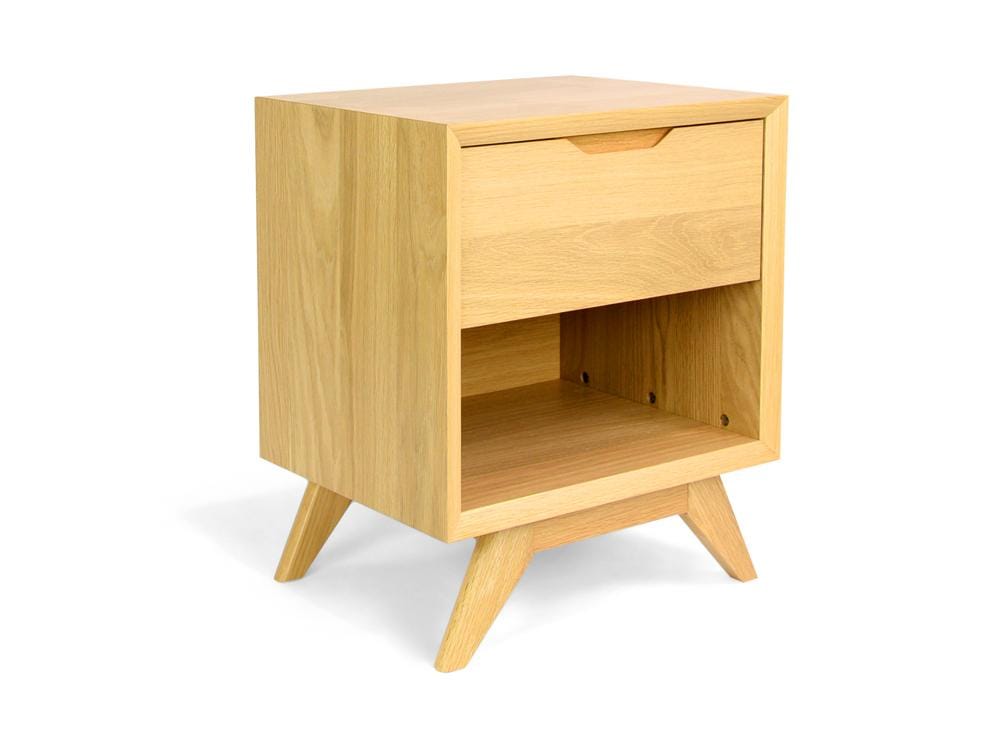 Calibre Furniture Bedside Table Scandinavian Lamp Side Table - Natural