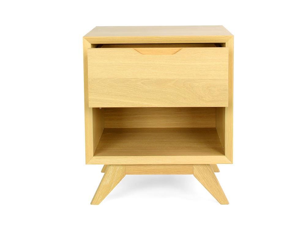Calibre Furniture Bedside Table Scandinavian Lamp Side Table - Natural