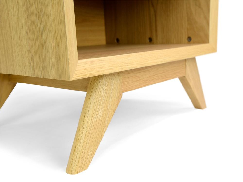 Calibre Furniture Bedside Table Scandinavian Lamp Side Table - Natural