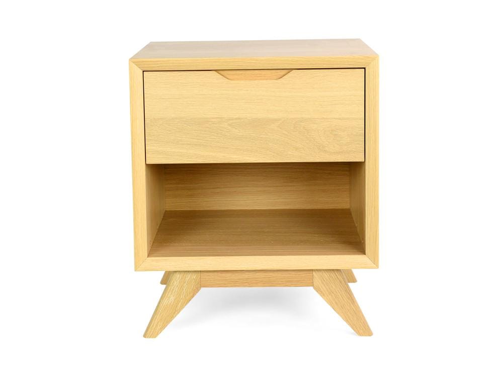 Calibre Furniture Bedside Table Scandinavian Lamp Side Table - Natural