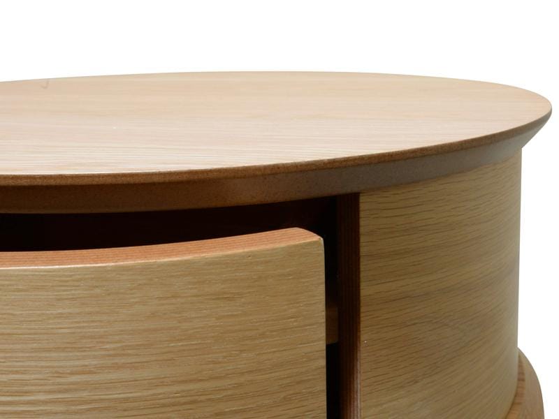 Calibre Furniture Bedside Table Scandinavian Side Table - Walnut