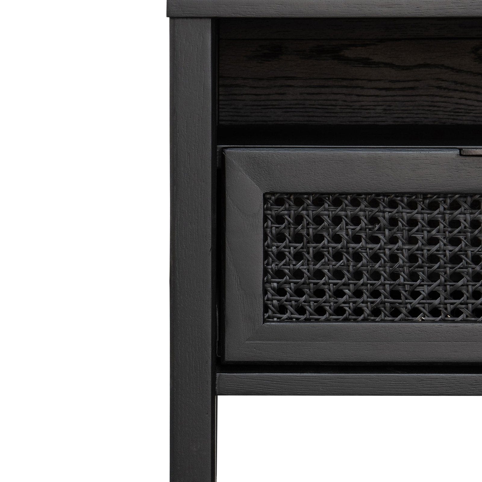 Calibre Furniture Bedside Table Wooden Bedside Table - Black