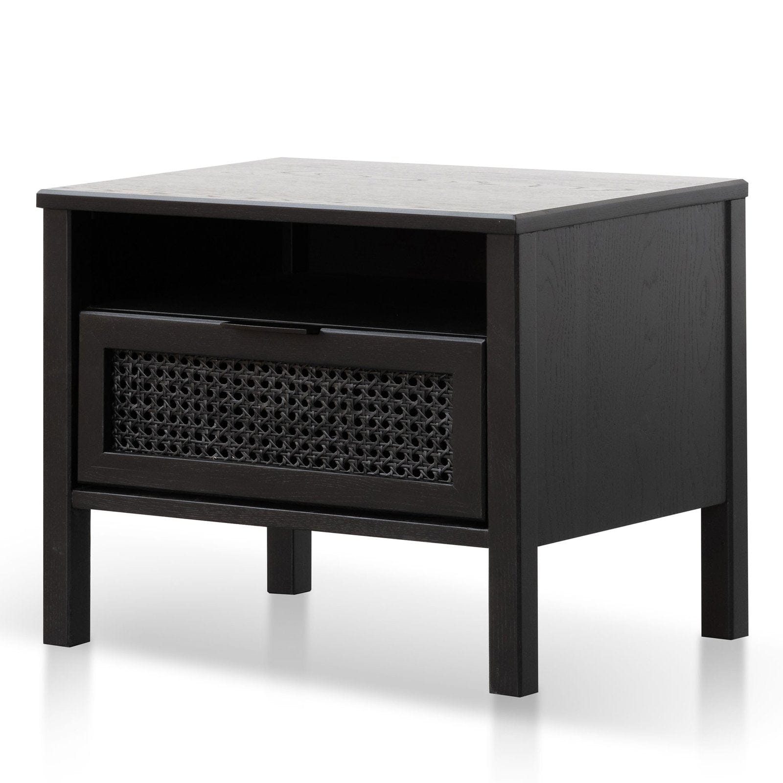 Calibre Furniture Bedside Table Wooden Bedside Table - Black